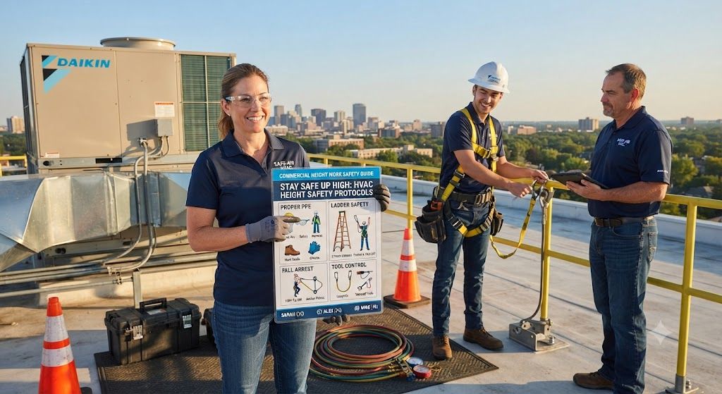 HVAC commercial height work safety procedures
