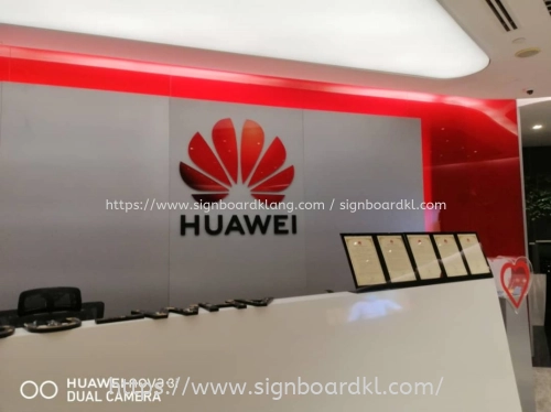 HUAWEI HQ INDOOR 3D LETTERING SIGNBOARD SUPPLIER AT AMPANG, KUALA LUMPUR (KL)