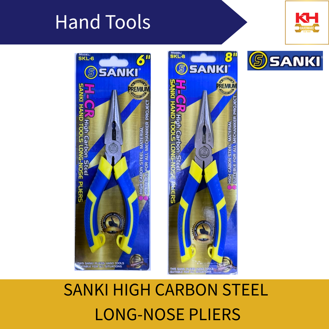 SANKI High Carbon Steel Lone-Nose Pliers SKL-6 / SKL-8
