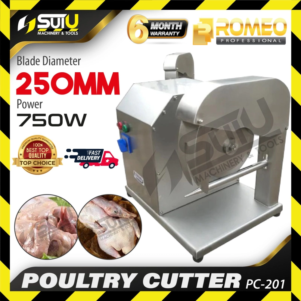 ROMEO PC-201 / PC201 250MM Poultry Cutter Machine 750W