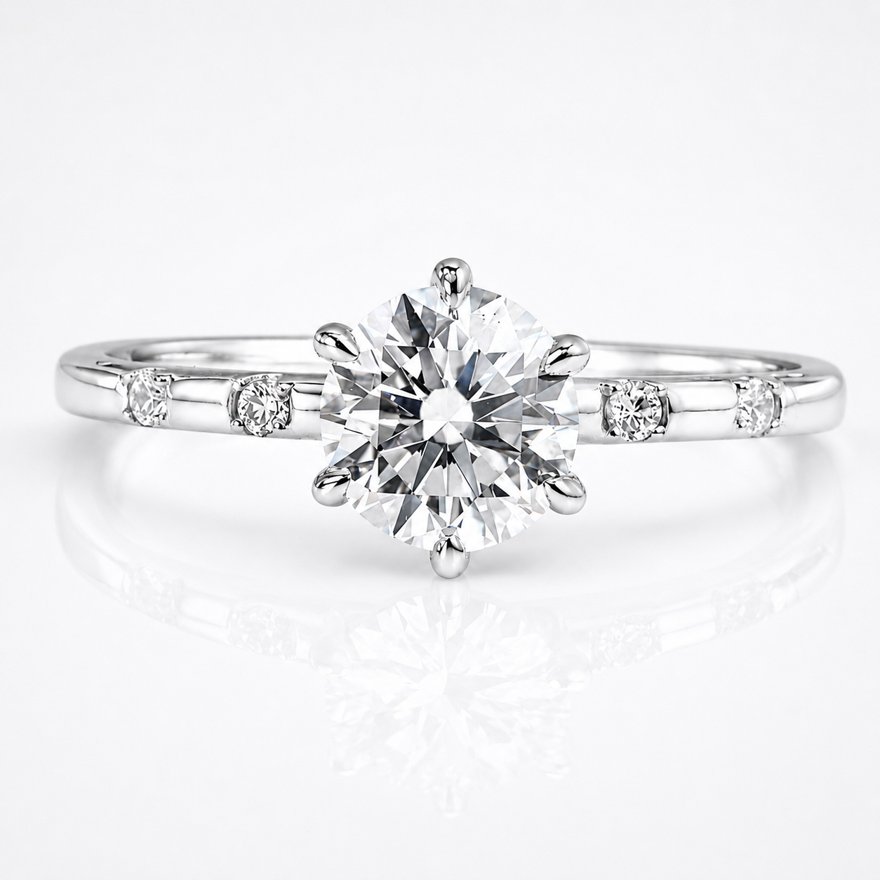 Roman & Co庐 Orlienne Crown Whisper Diamond Ring