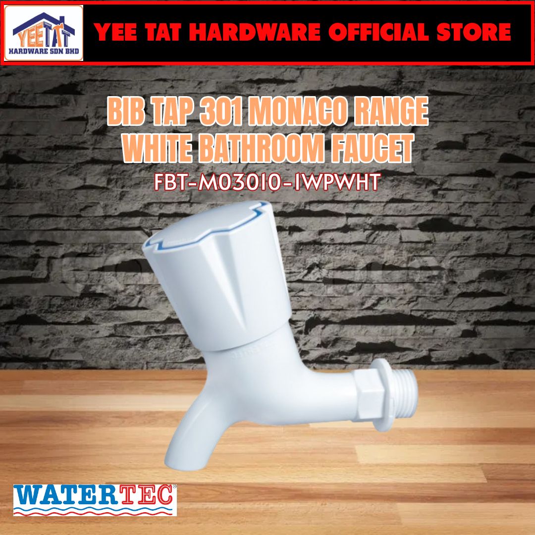 [ WATERTEC ] BIB TAP 301 M WTC HIGH QUALITY MONACO WHITE BATHROOM FAUCET