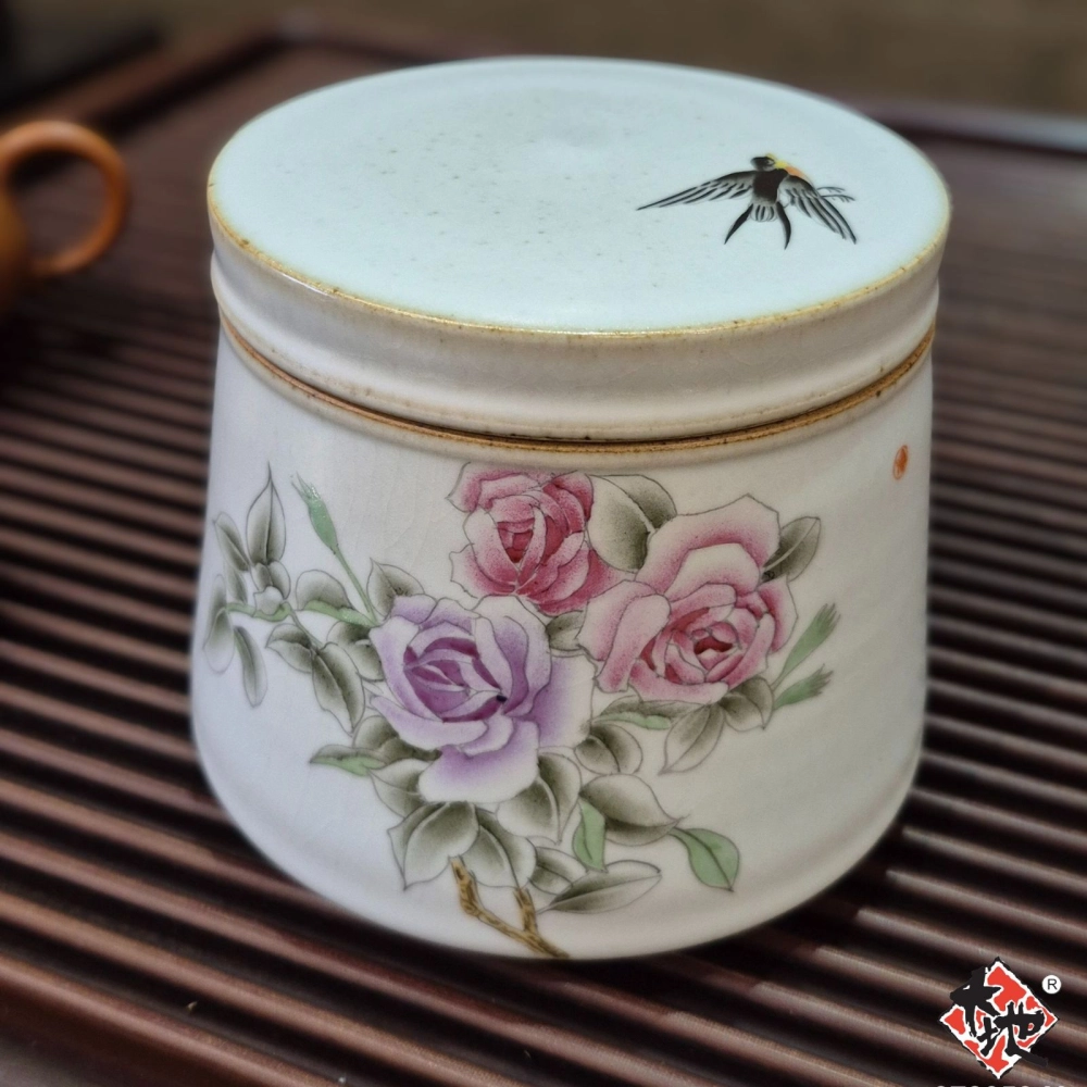 汝窑粉彩瓷罐(景德镇)PORCELELAIN CONTAINER 茶器Tea Accessories 煮 汝窑粉彩瓷罐(景德镇)PORCELELAIN CONTAINER 茶器Tea Accessories 煮