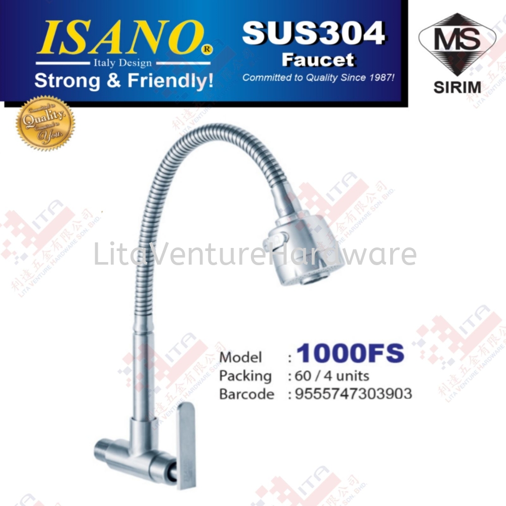 ISANO BRAND SUS304 FAUCET - 1000FS