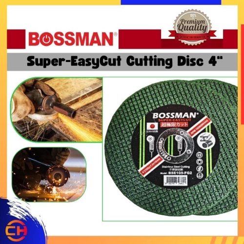 BOSSMAN SUPER EASY CUT SERIES BSE 105 - FG2 CUTTING DISC ( GREEN ) 4"