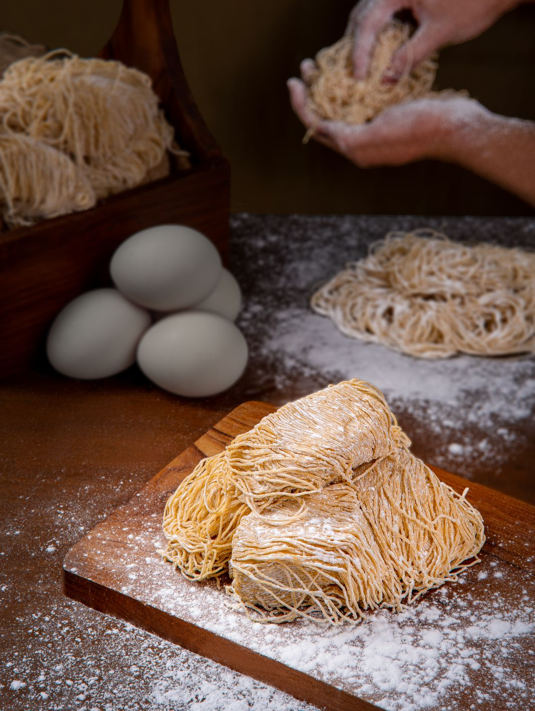Duck Egg Bamboo Noodle