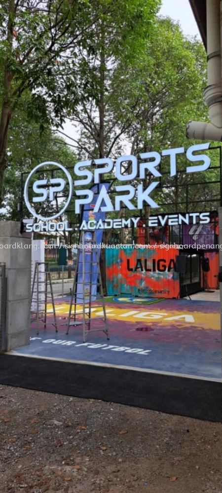 Sport Park 3D Box Up LED Frontlit Lettering And Logo At Kuala Lumpur