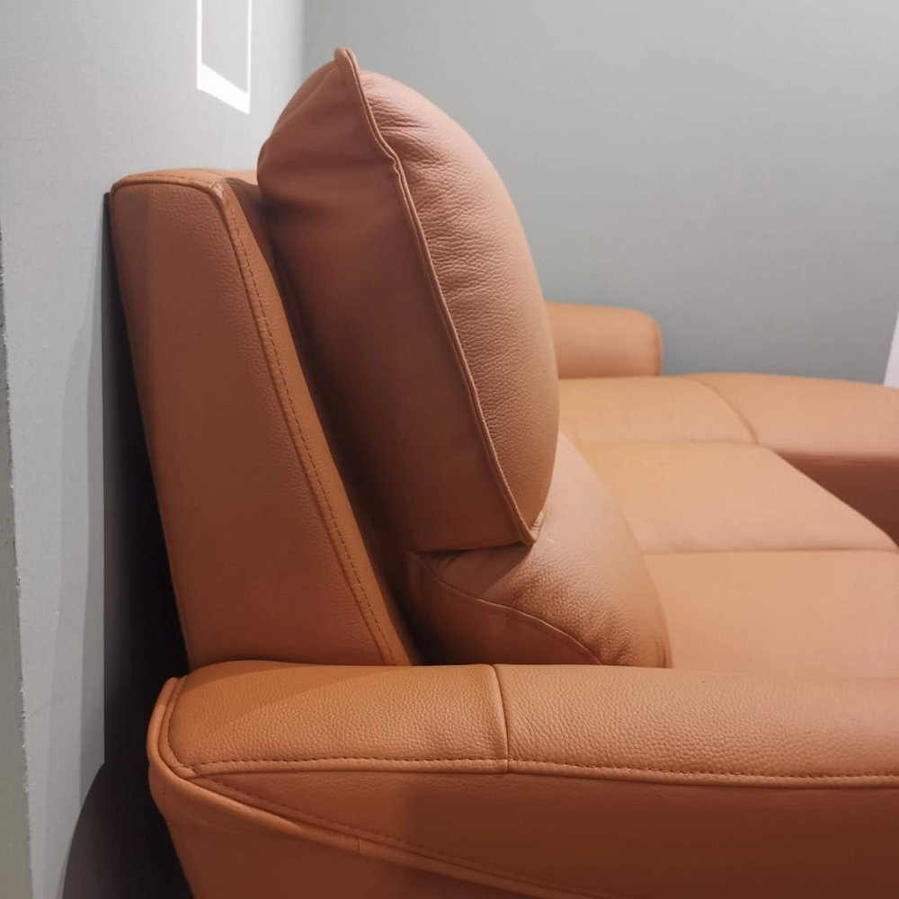 Kennedy L Shape Sofa (Half Leather)