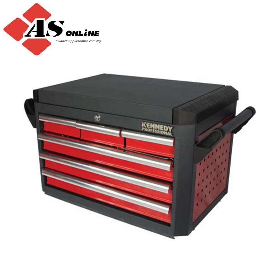 KENNEDY Tool Chest, Ultimate, Red/Grey, Steel, 6-Drawers, 455 x 710 x 465mm, 350kg Capacity / Model: KEN5942240K