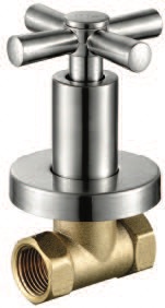 IT-1271-3/4-LS Concealed 3/4" Stop Cock Valve – Brushed Finish Premium Stop Valve