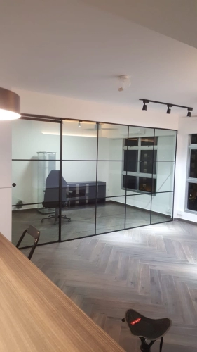 Glass Partition Section