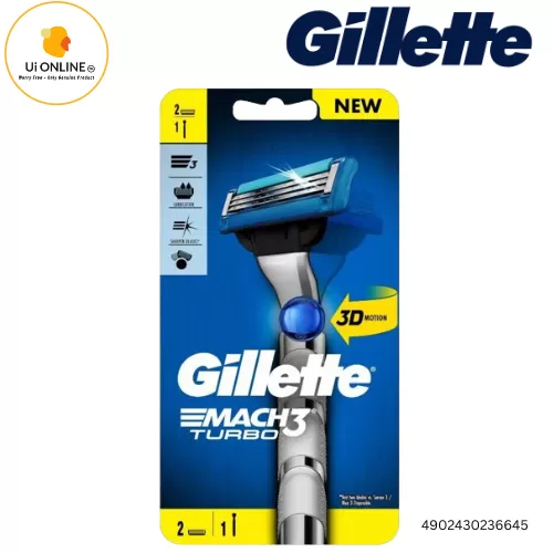 GILLETTE MACH 3 TURBO 3D RAZOR 2UP *6645