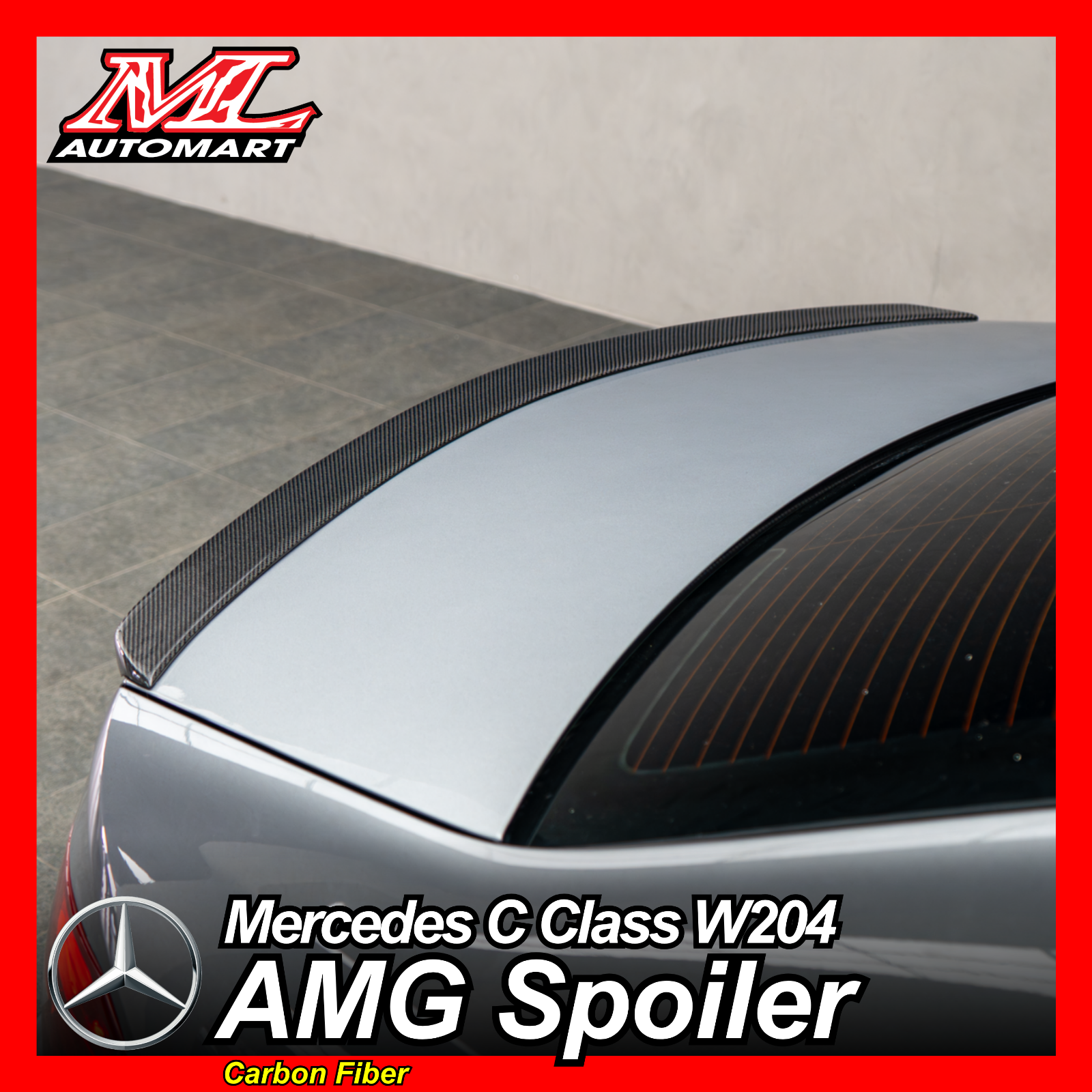 Mercedes Benz C Class W204 : AMG Spoiler (Carbon Fiber)