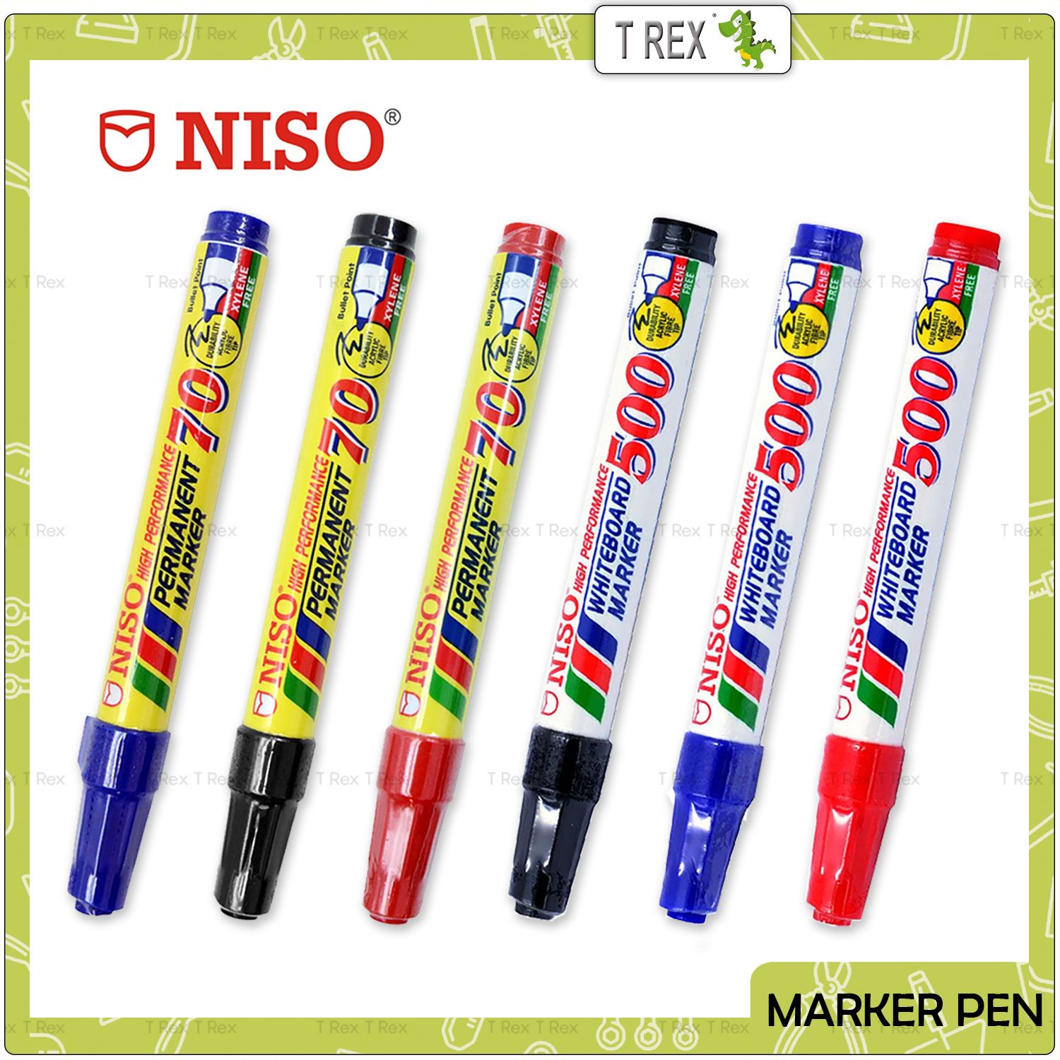 NISO Permanent Marker Pen / Whiteboard Marker