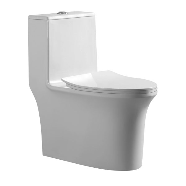 LAZIO One Piece Water Closet Rimless Siphon Jet – Dual Flush, Soft Close Seat | Abagno