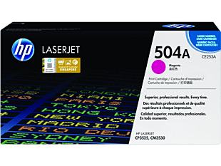 HP 504A Magenta Original LaserJet Toner Cartridge CE253A