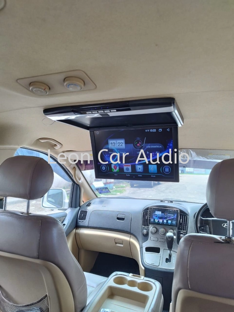 Hyundai Starex 17.3" fhd hdmi usb mp4 roof led monitor