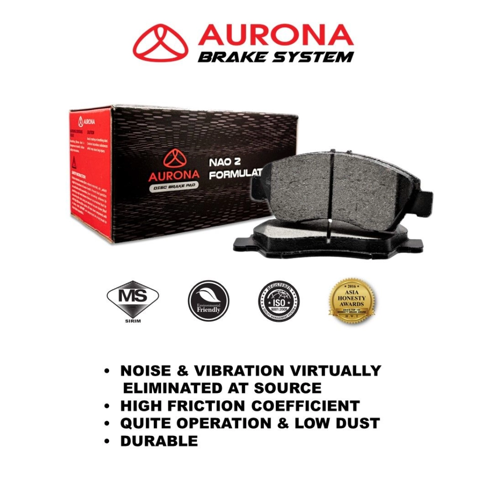 Aurona Brake Pad AUR561493 Rear Cefiro Sentra RX-8 Swift