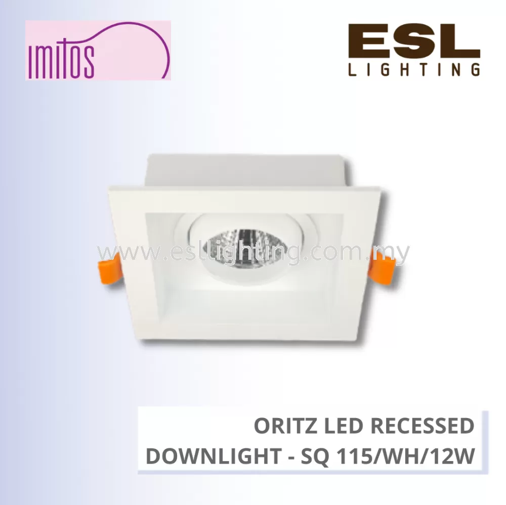 IMITOS ORITZ LED RECESSED DOWNLIGHT 12W - SQ 115/WH/12W