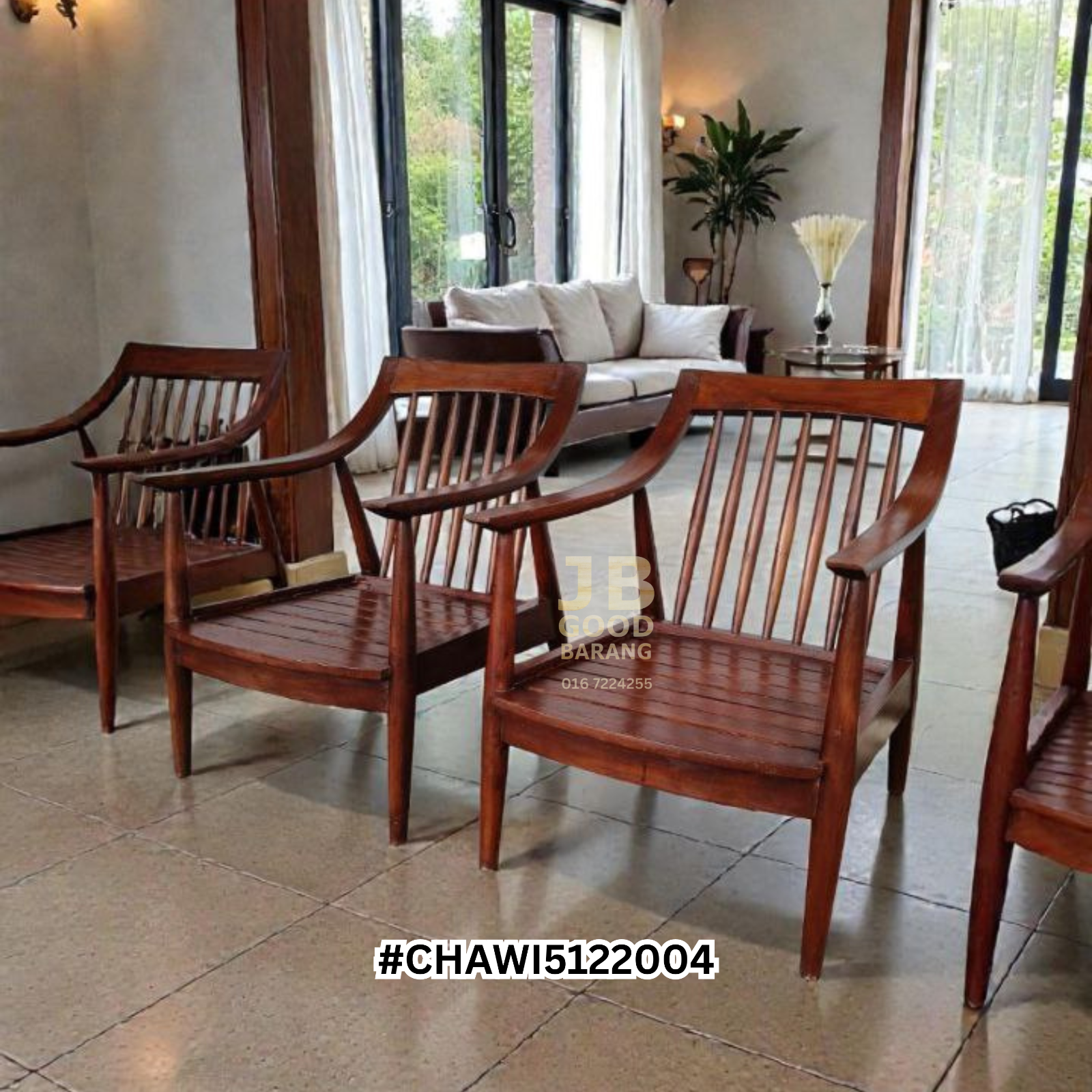 Premium Mid Century Solid Teak Wood Lounge Chair | Good Condition