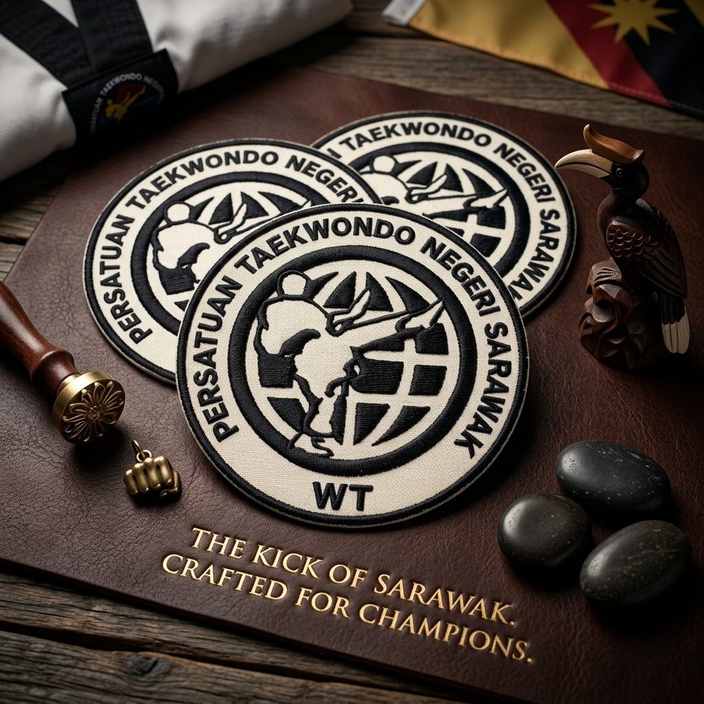 Patches Persatuan Taekwondo Negeri Sarawak Embroidery