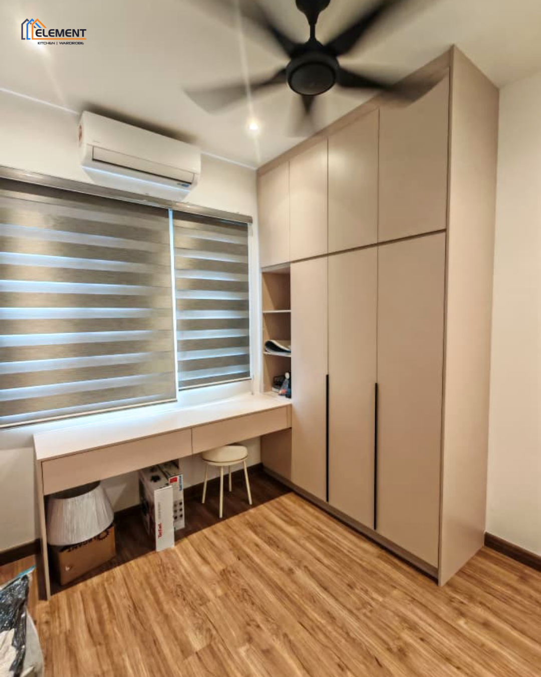 Built in Bedroom Wardrobe with dressing table | study table