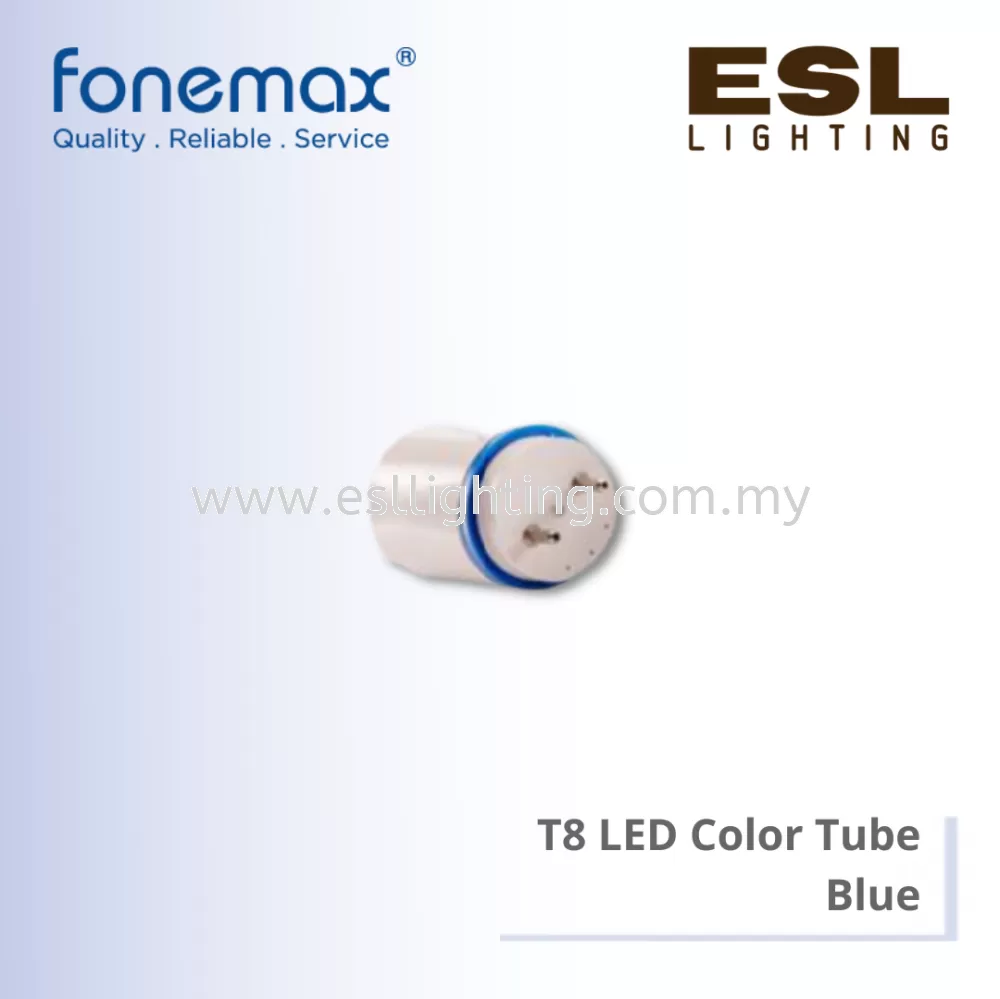 [DISCONTINUE] FONEMAX T8 LED Colour Tube Blue 20W - T8-20W-1.2m 4ft 1200mm