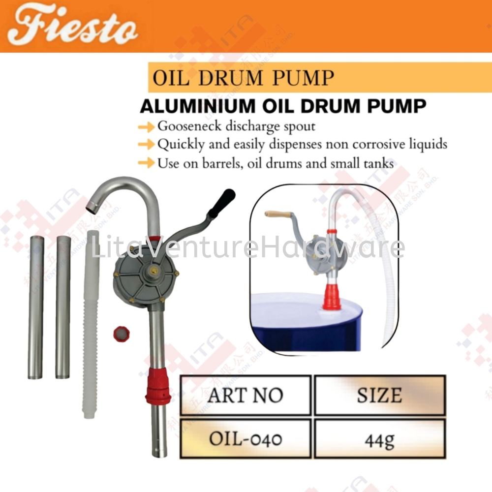 FIESTO BRAND OIL DRUM PUMP - OIL040