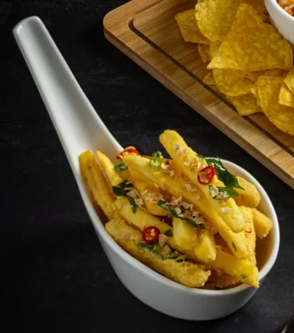 Spicy Salted Eggs Cereal French Fries