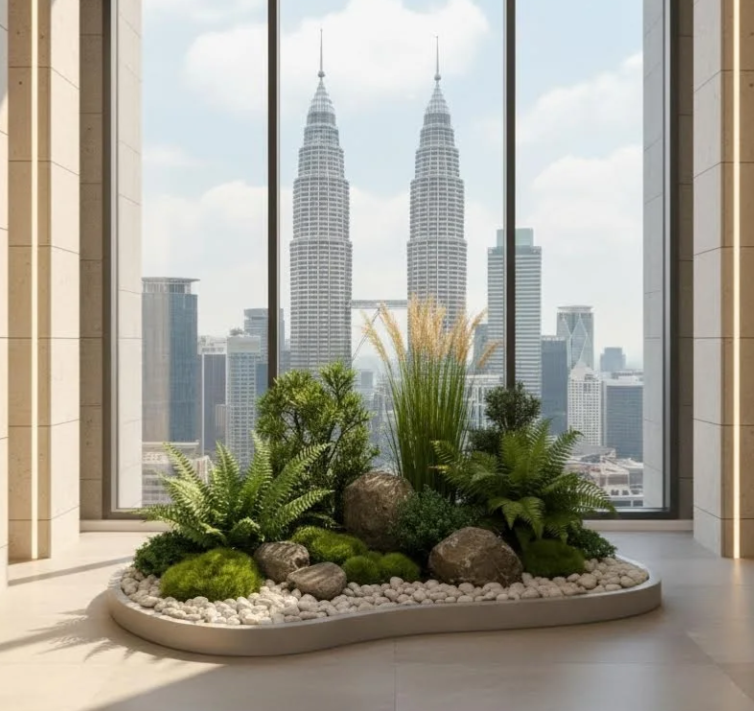 Modern Office Landscape Design Kuala Lumpur Malaysia 马来西亚吉隆坡现代办公室景观设计 Reka Bentuk Landskap Pejabat Moden Kuala Lumpur Malaysia