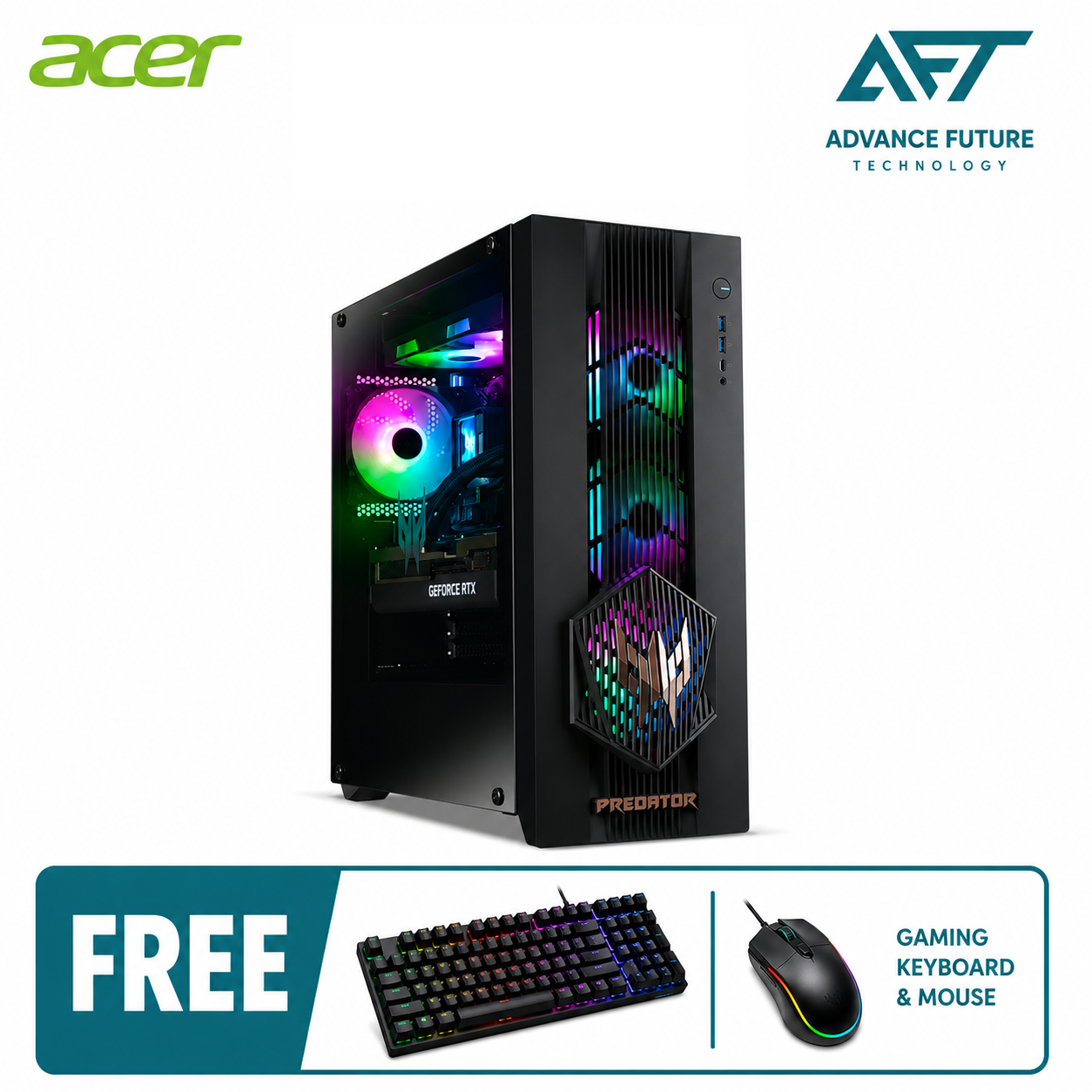 Acer Predator Onion 7000 PO7-665-285W11D Gaming Desktop PC ( Intel Core Ultra 9 285K, 32GB, 1TB SSD, RTX5080, W11 )