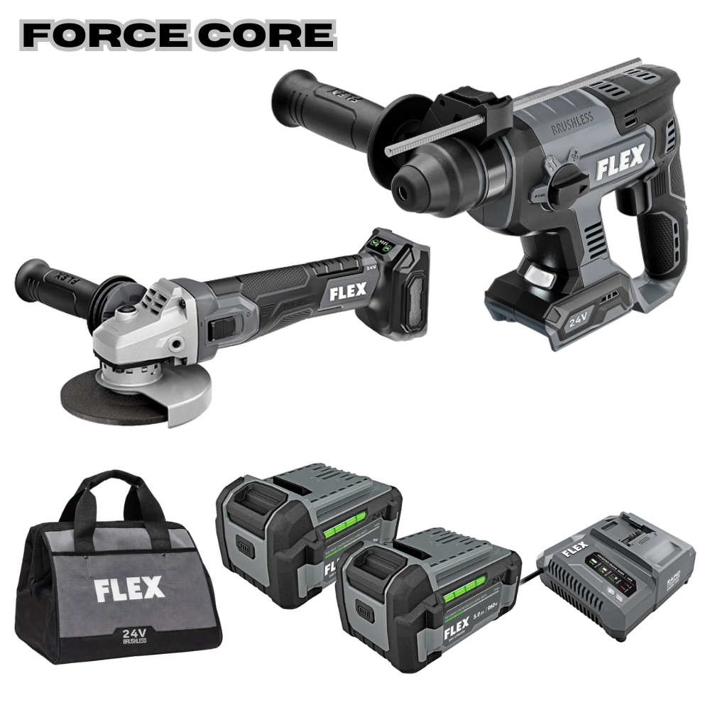 FORCE CORE COMBO PACKAGE / 2 IN 1 ROTARY HAMMER WITH ANGLE GRINDER SET / FX1531 + FX3131A