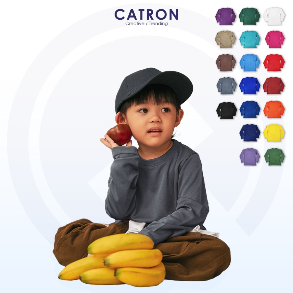 QDYL 62 Basic Quick Dry Kids Long Sleeve Round Neck T-shirt (150gsm)