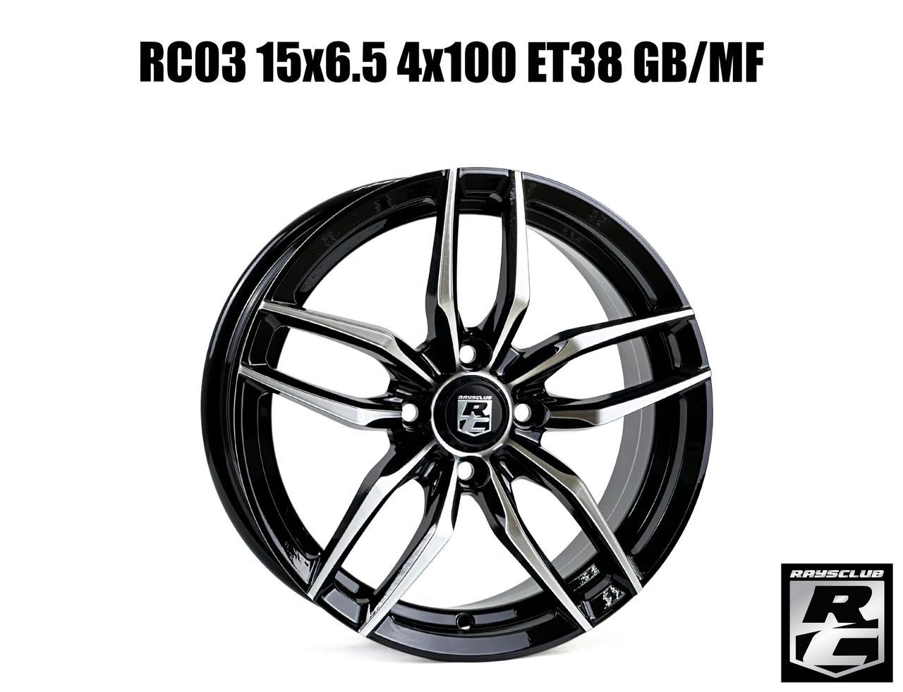 Raysclub RC03 15X6.5JJ ET38 PCD4X100 GB/MF