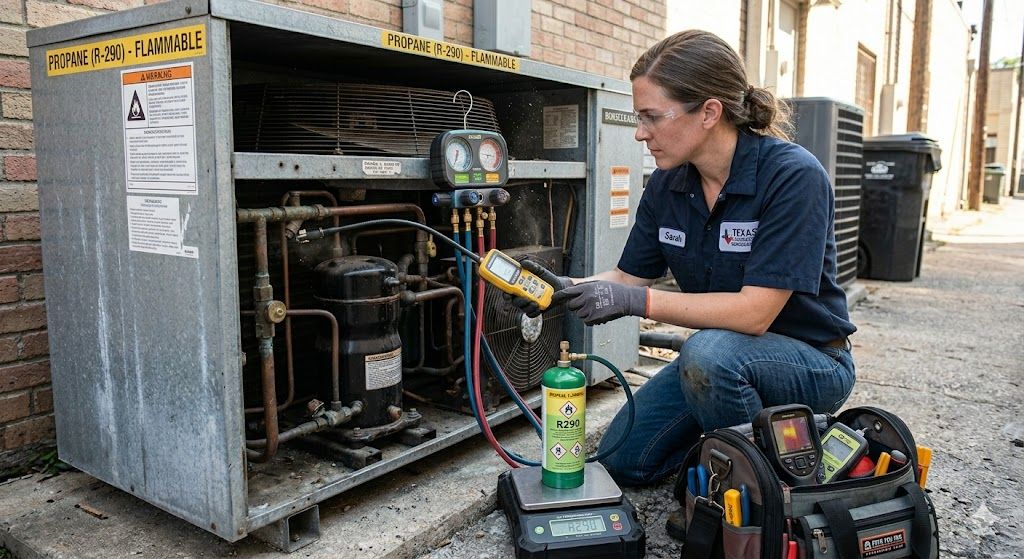 R290 refrigeration system troubleshooting
