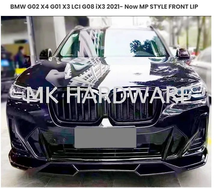 BMW G02 X4 G01 X3 LCI G08 IX3 2021- Now MP STYLE FRONT LIP