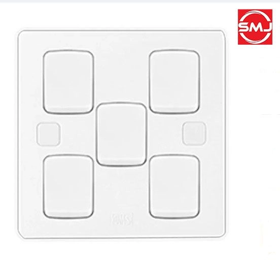 UMS 6051 5 Gang 1 Way SP Switch (SIRIM Approved)