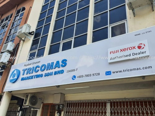 TRICOMAS EG BOX UP 3D LETTERING SIGNBOARB IN TEMERLOH 