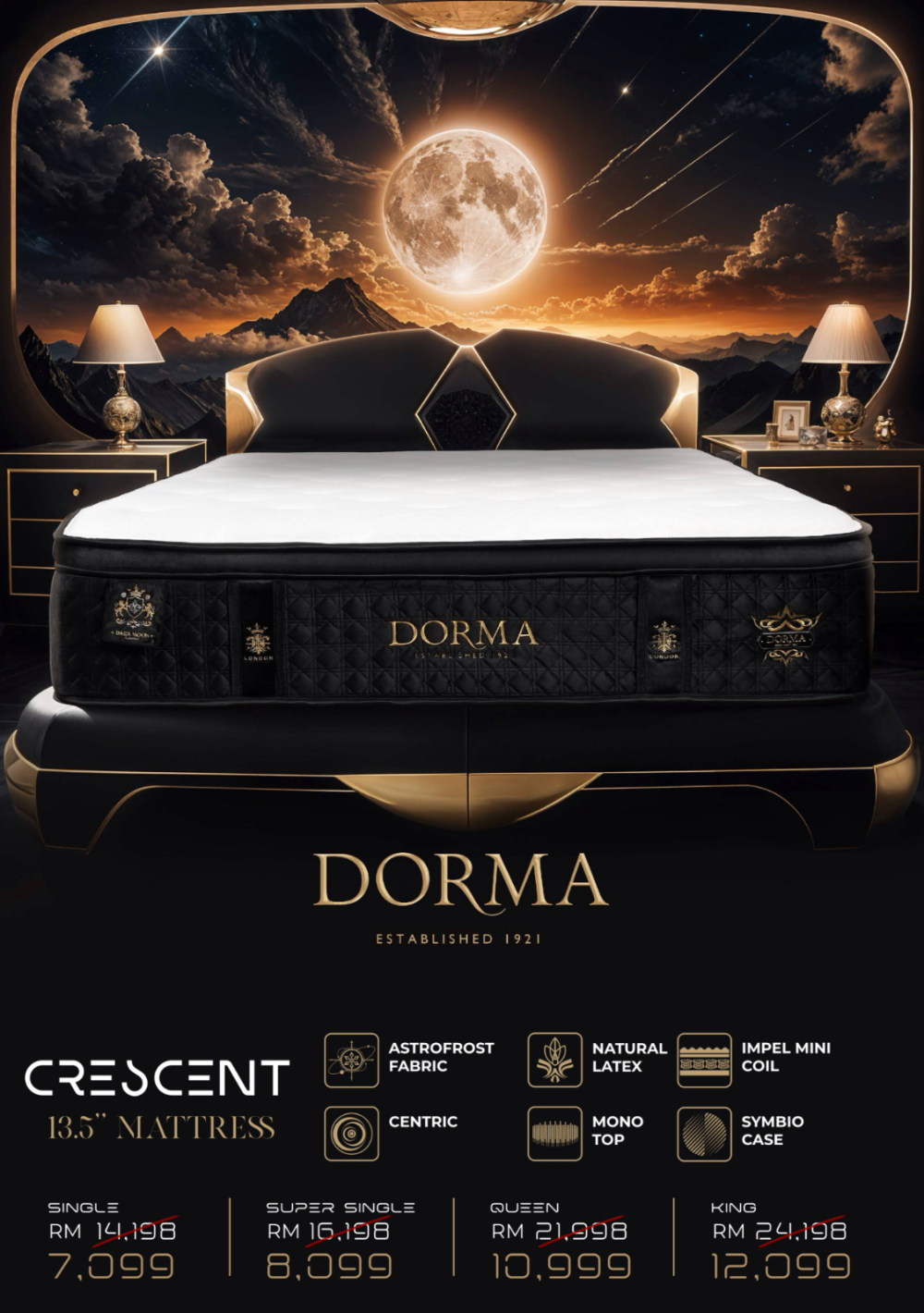 Dorma Crescent – Contoured Natural Comfort