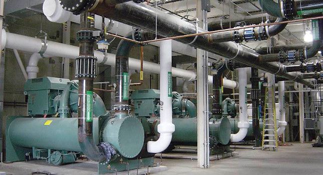 Complete chiller plant room construction