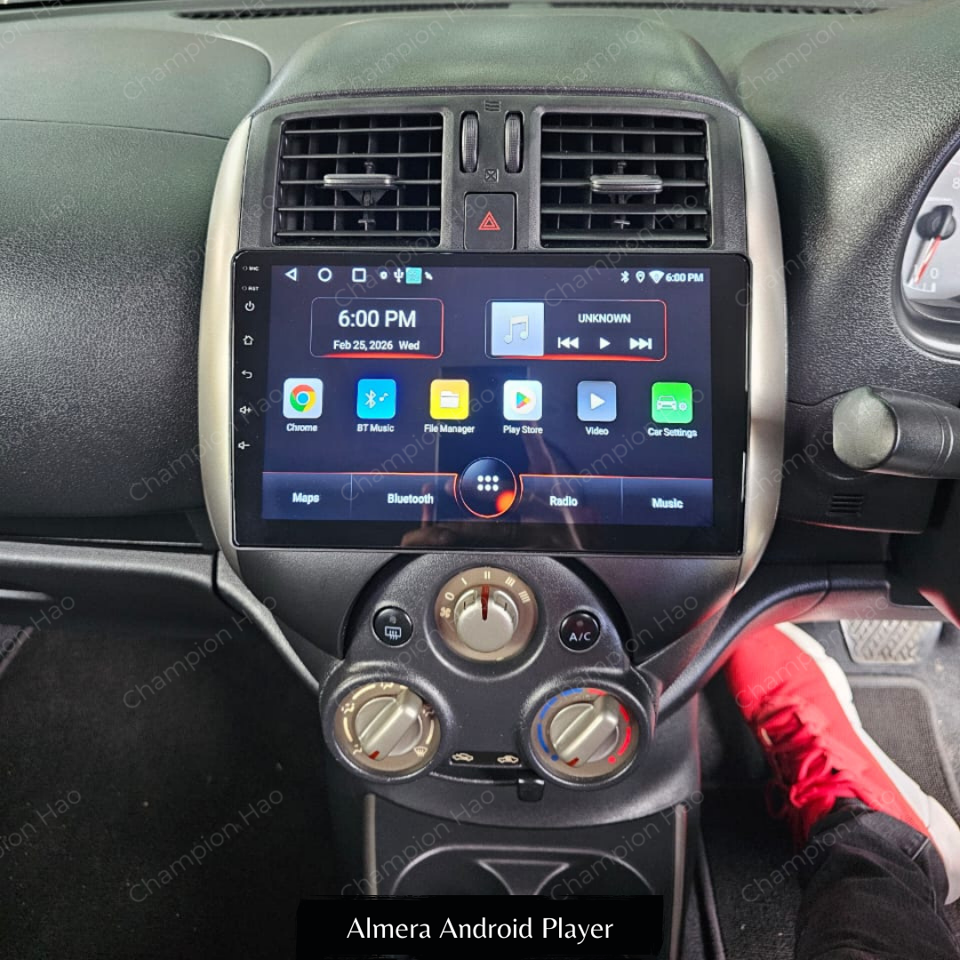 ALMERA 9'' ANDROID MULTIMEDIA PLAYER & ANDROID DVR & REVERSE CAMERA