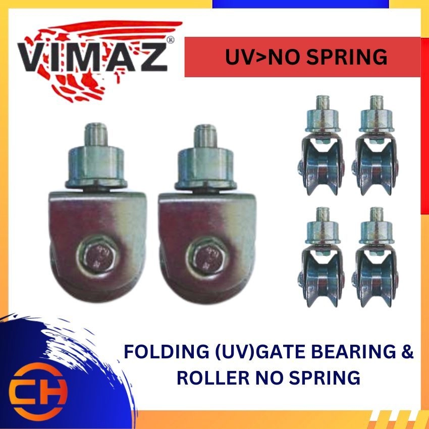 VIMAZ WHEEL SERIES  UV>NO SPRING  FOLDING (UV) GATE BEARING & ROLLER NO SPRING ( 65MM x 110MM )