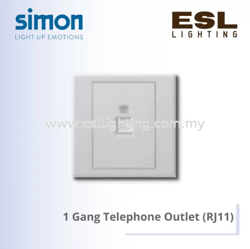 Simon Switch E3 SERIES 1 Gang Telephone Outlet (RJ11) - 305214