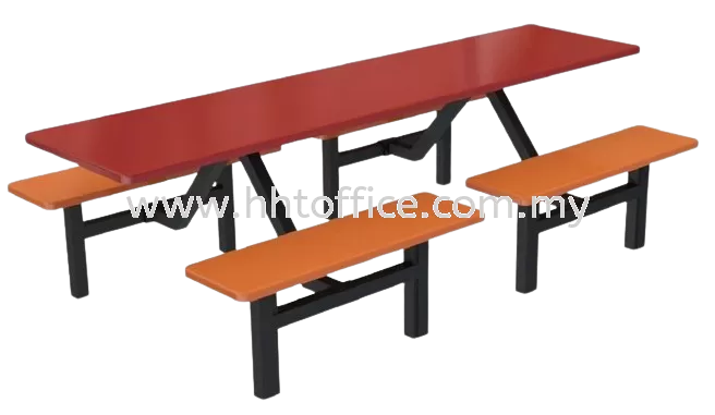 D3 - 8 Seater Bench Food Court-Set