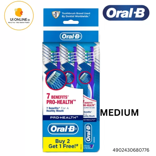 Oral-B Pro Health 7 Benefits Medium Manual Toothbrush (3 Pcs) *0776