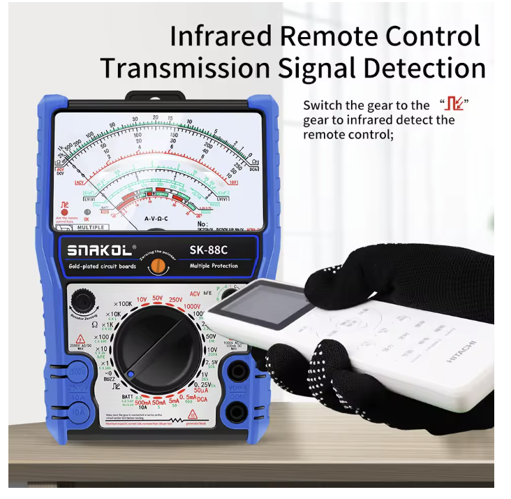 SNAKOL SK88C Magnetic External Pointer Anti-scratch High Precision Multimeter Universal High Precision Mechanical Multimeter