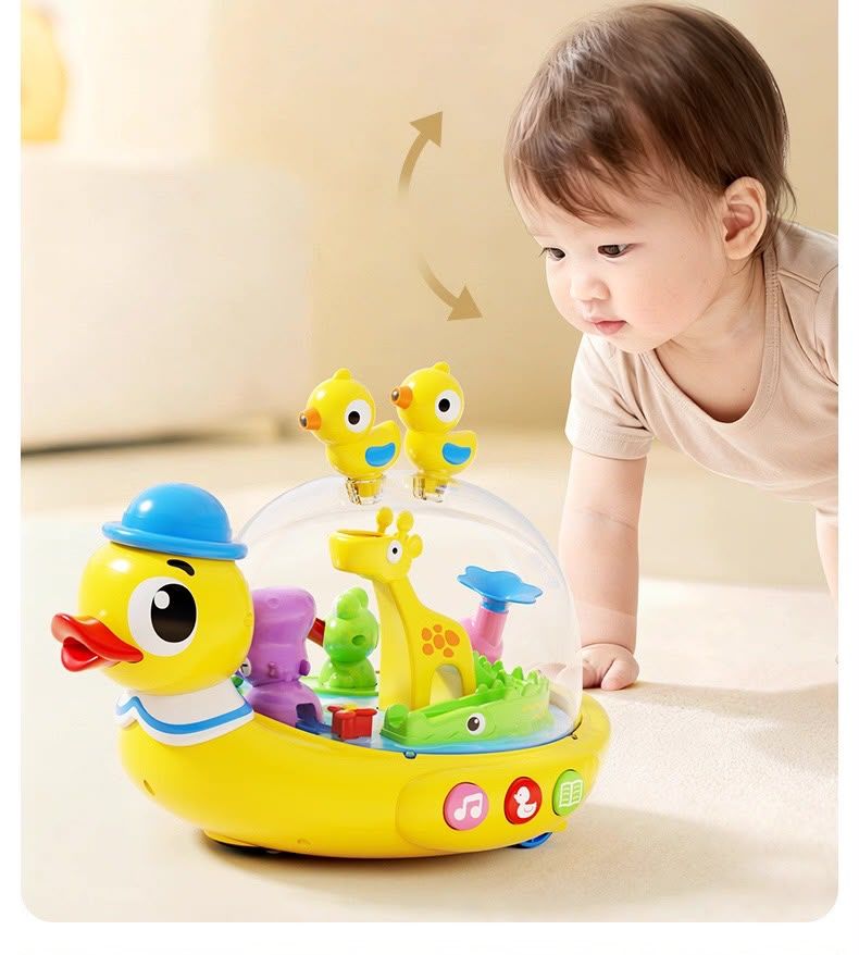 🦆 Magnetic Duck Park – Interactive Musical Rotating Baby Educational Toy (12 Months+)