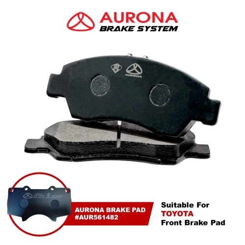 Aurona Brake Pad AUR561482 Front FJ Cruiser Fortuner Hilux Land Cruiser Prado Pajero