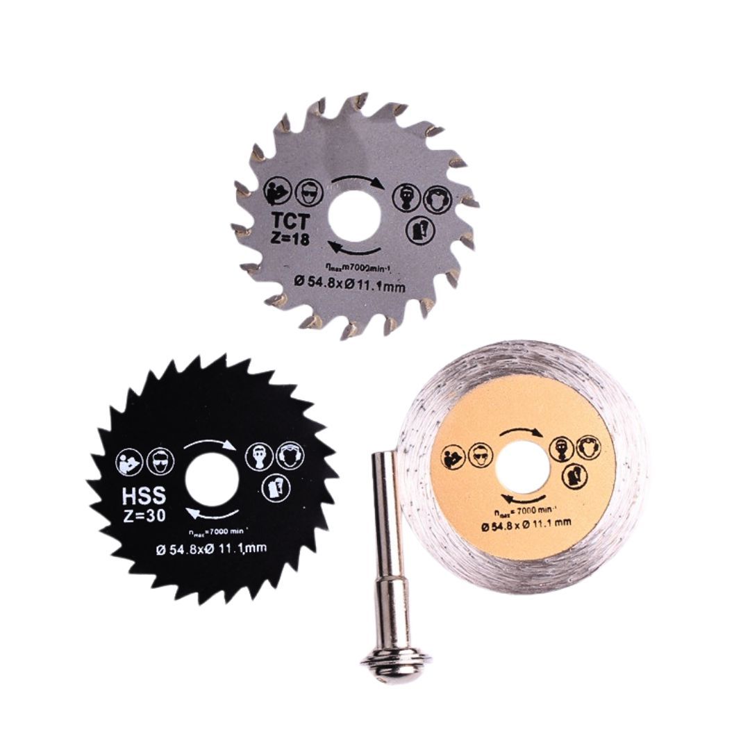3-PC Mini Saw Blades 55MM x 11MM