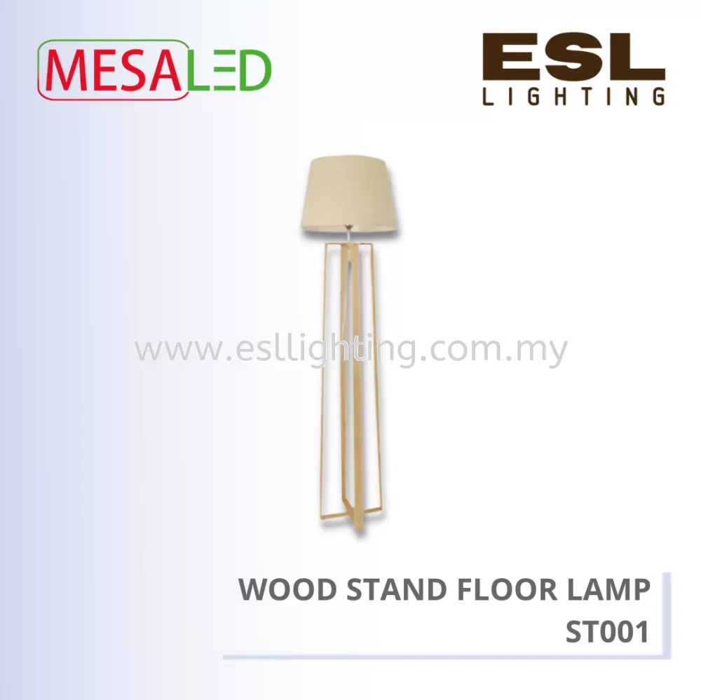MESALED WOOD STAND FLOOR LAMP - ST001